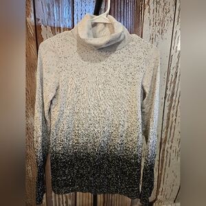 Athleta Black and White Striped Long Sleeve